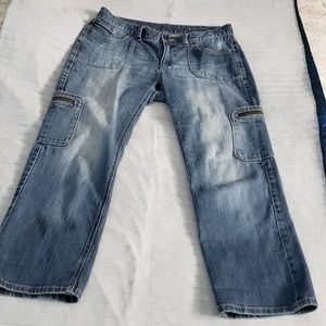 Simply Vera Vera Wang Cargo Jeans Pants Size 10